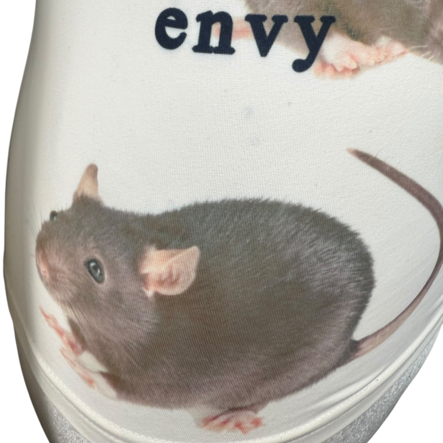 7 DEADLY RATS ASYMMETRICAL WHITE TOP SAMPLE - XS