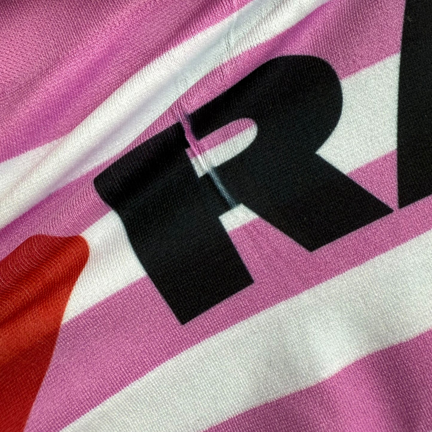 I LOVE RATS PINK STRIPED BOY SHORT UNDIES SAMPLE - XL