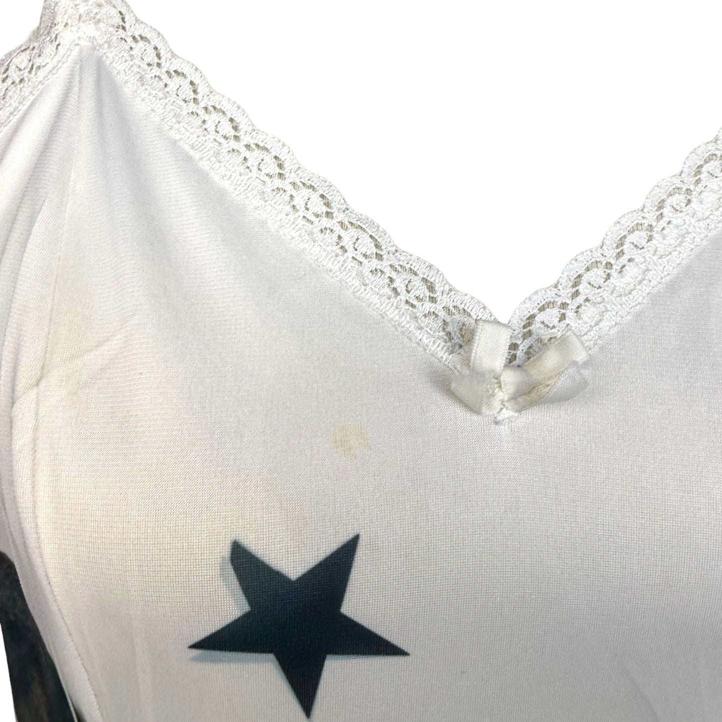 PUNK RAT WHITE LACE SLIP DRESS SAMPLE - M