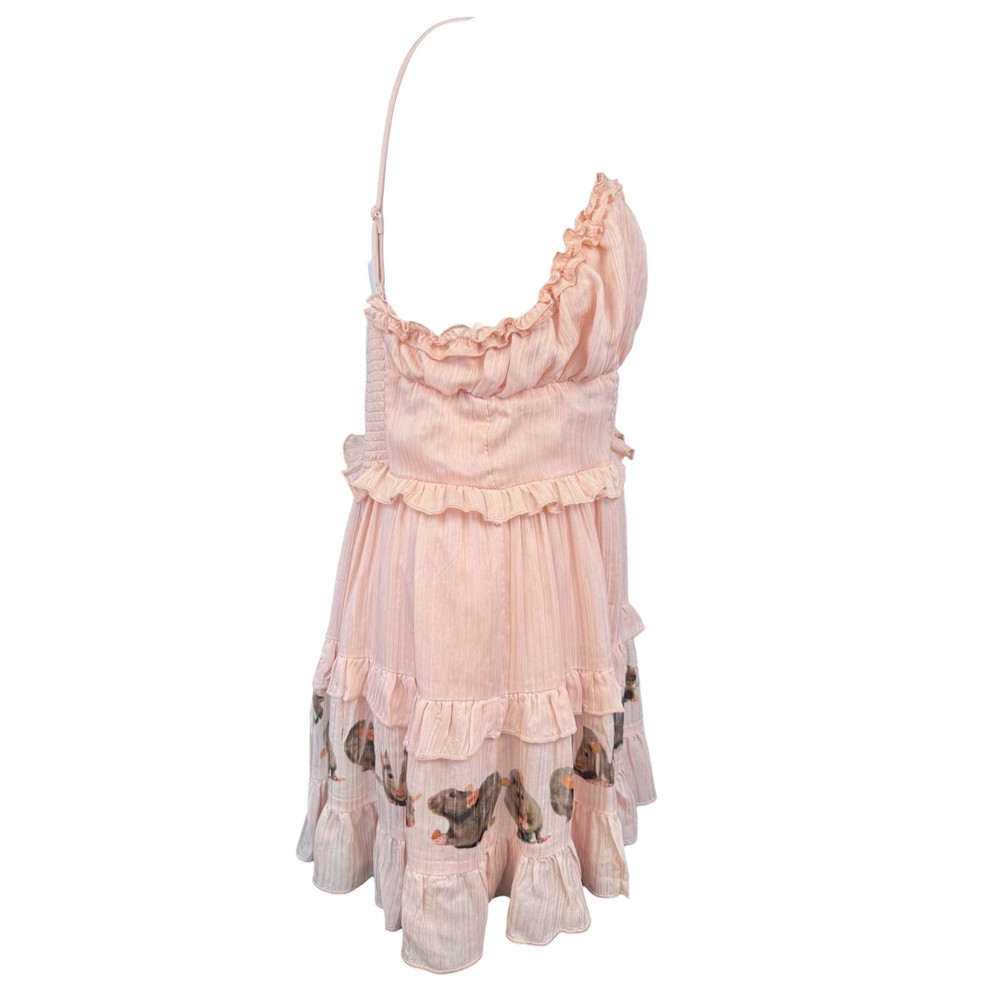 RAT PINK TIERED DRESS - XL