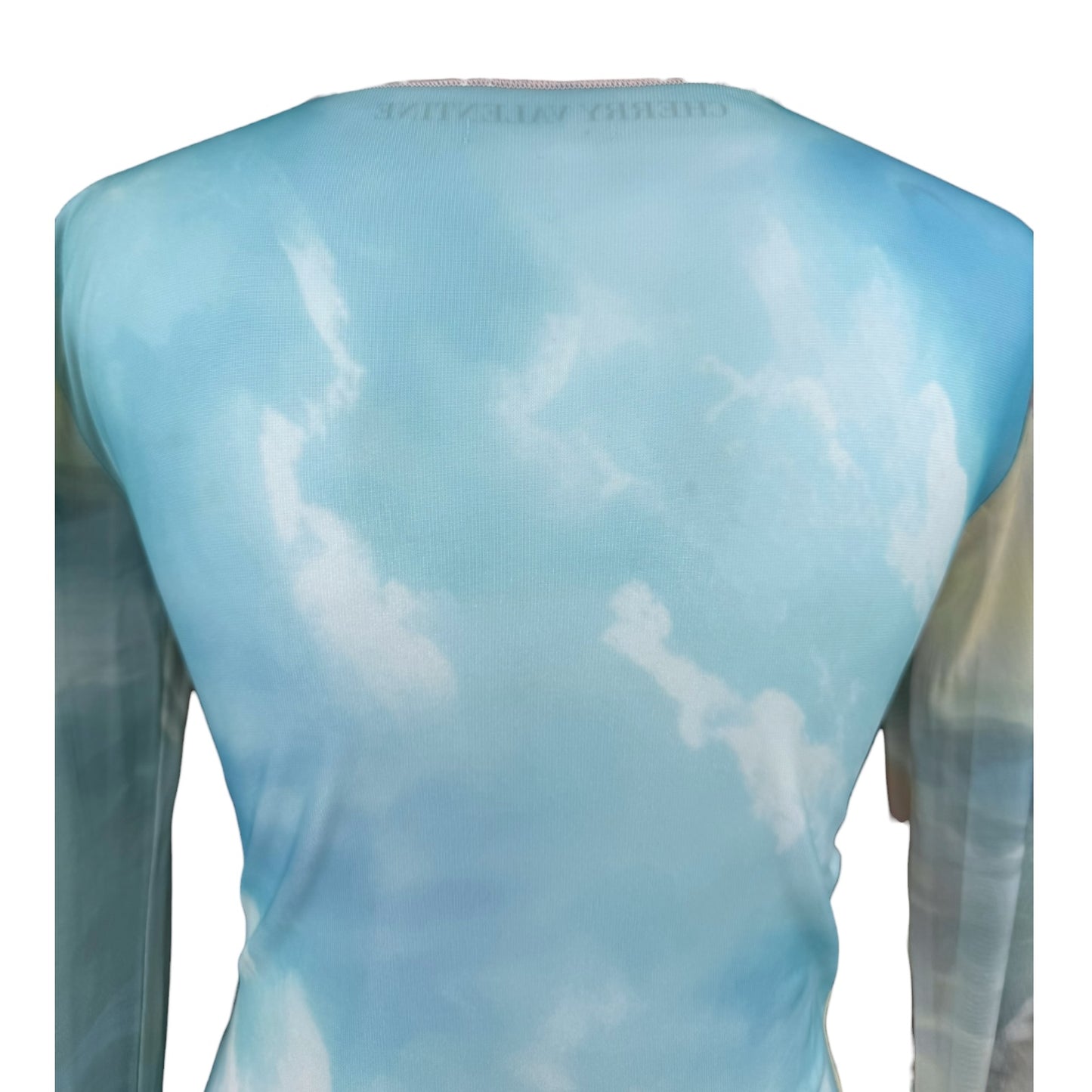 BLUE MERMAID MESH LONG SLEEVE - M