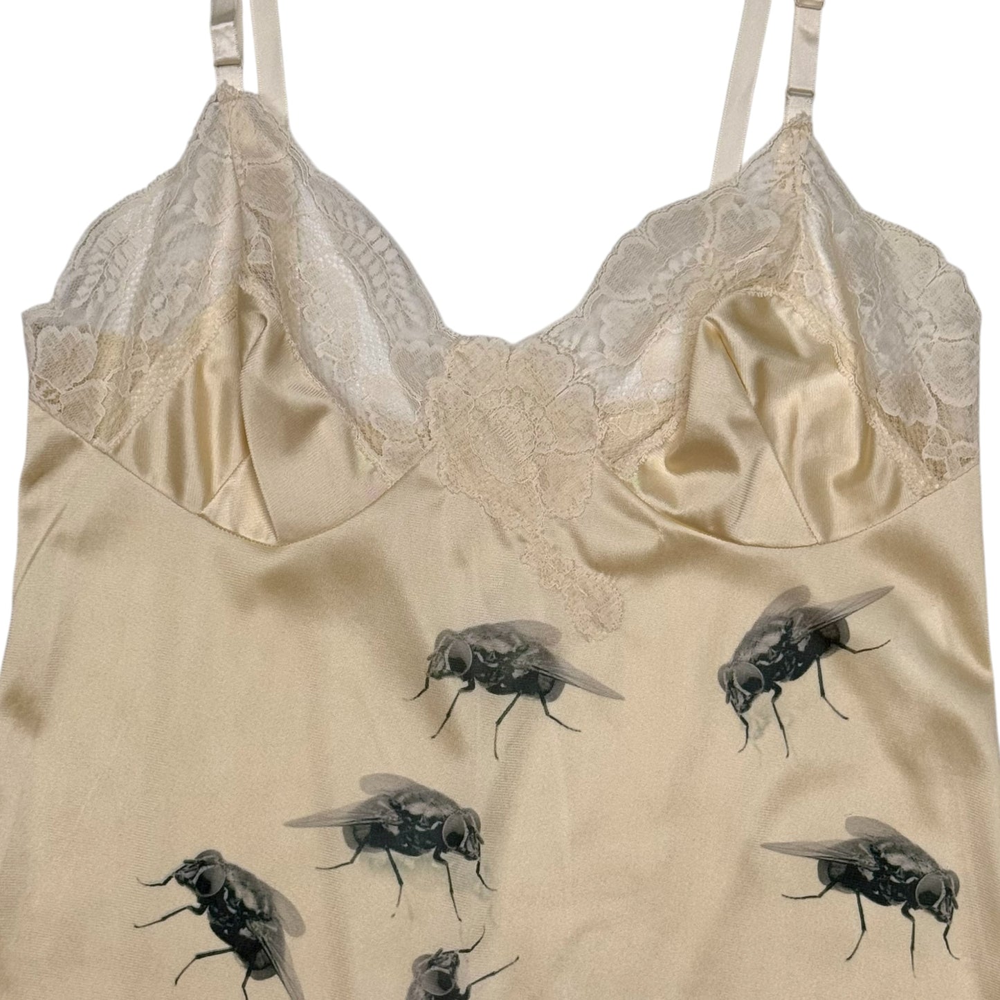 RETURN OF THE FLY CREAM LACE DRESS - XS