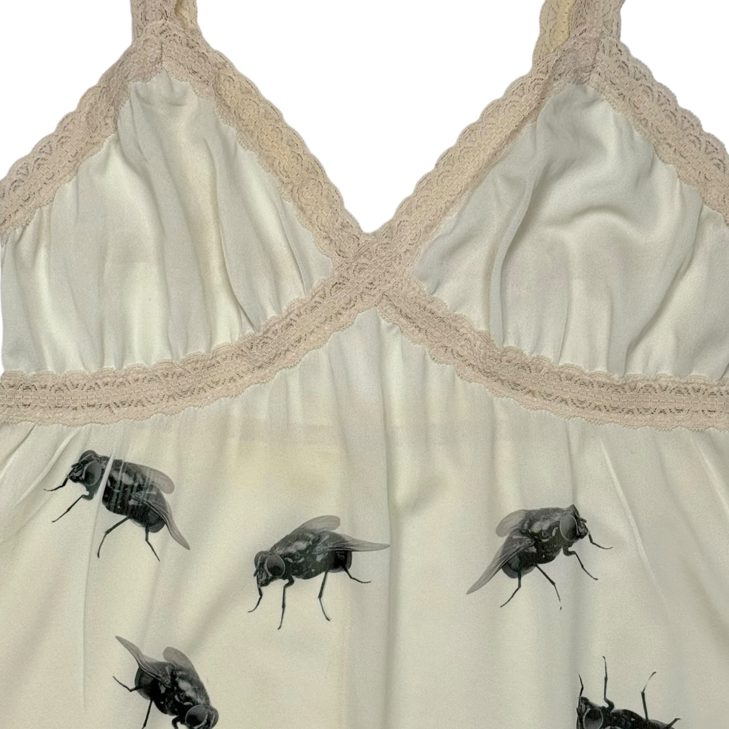 RETURN OF THE FLY CREAM LACE DRESS - M/L