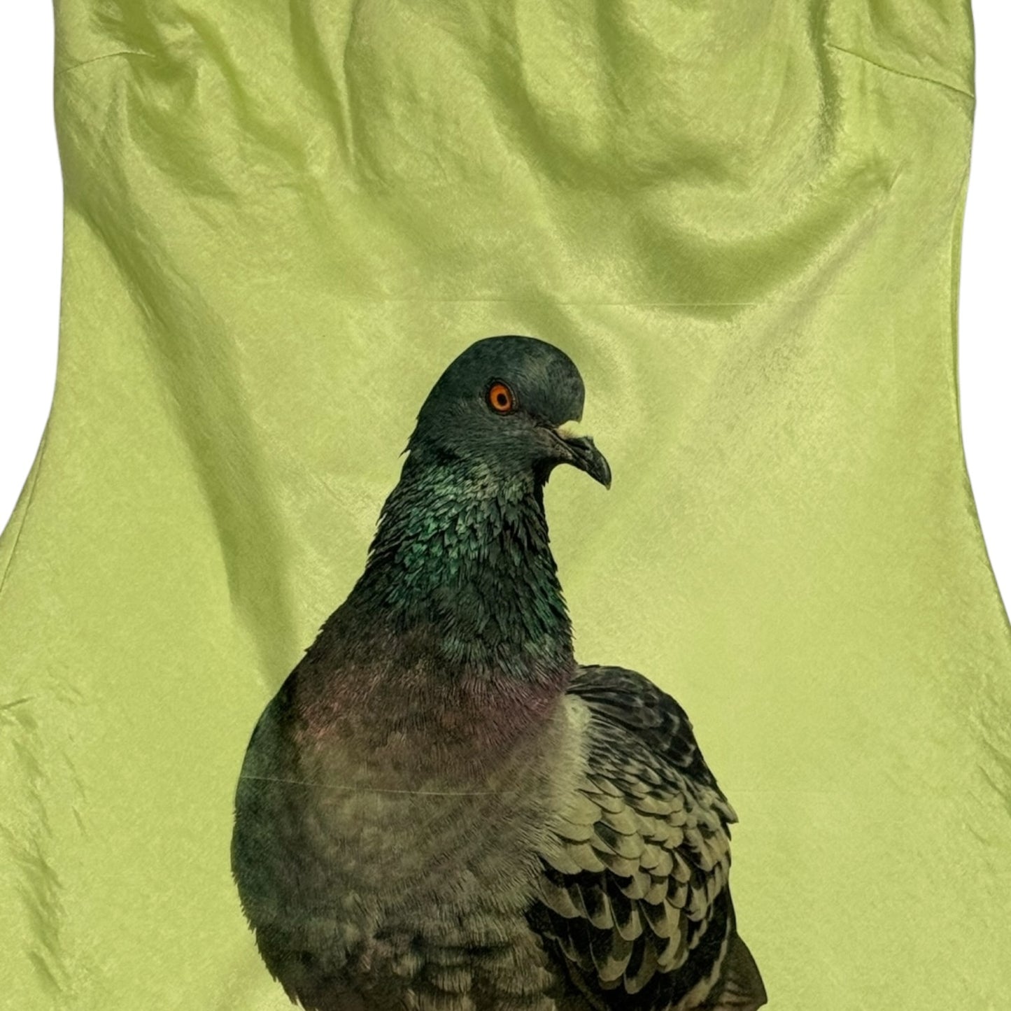 BIG PIGEON GREEN STRAPLESS DRESS - L