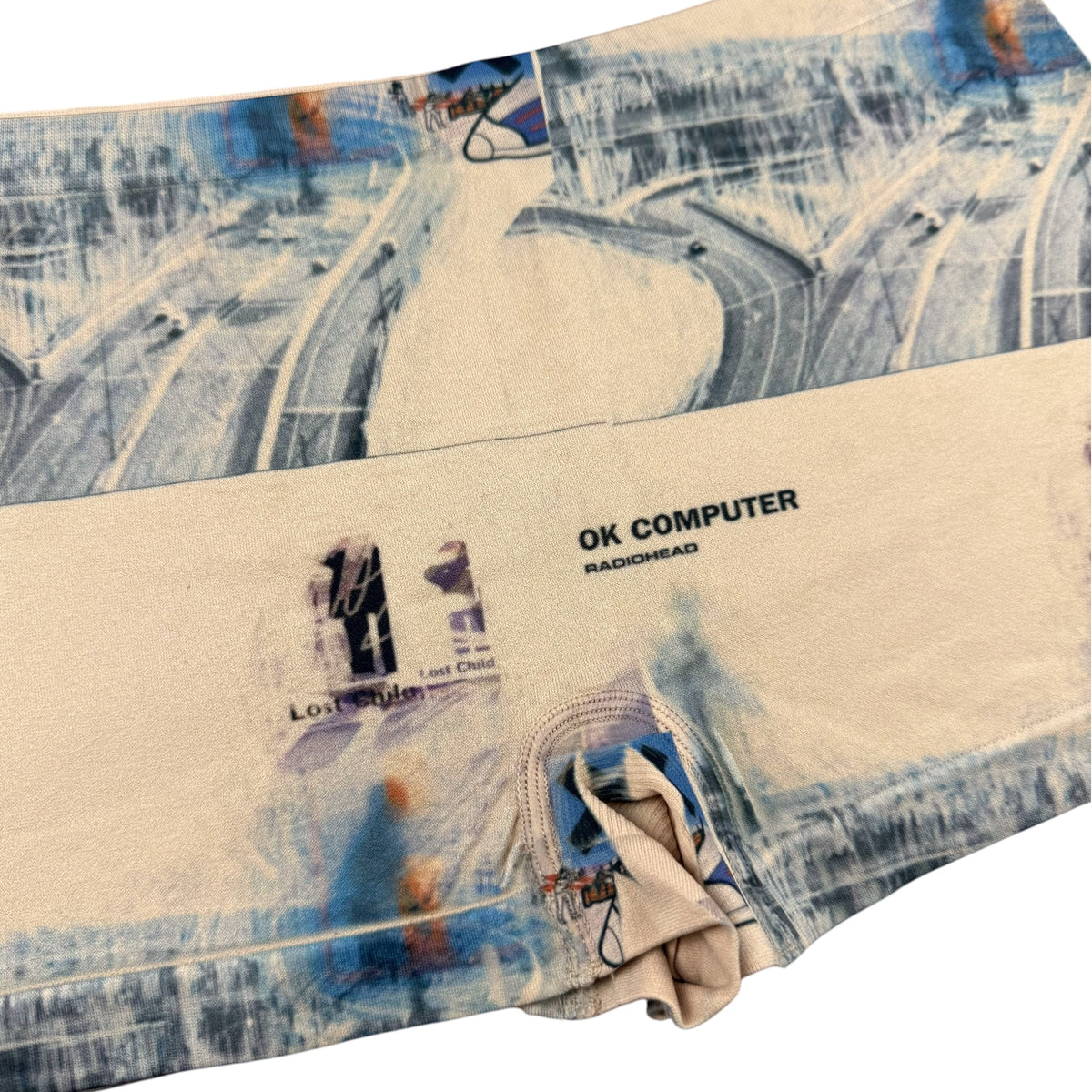 OK COMPUTER NUDE BOY SHORT UNDIES - M