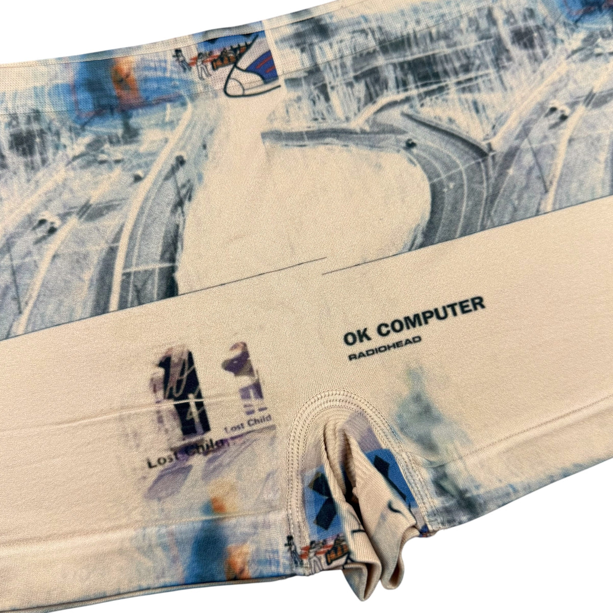 OK COMPUTER NUDE BOY SHORT UNDIES - S