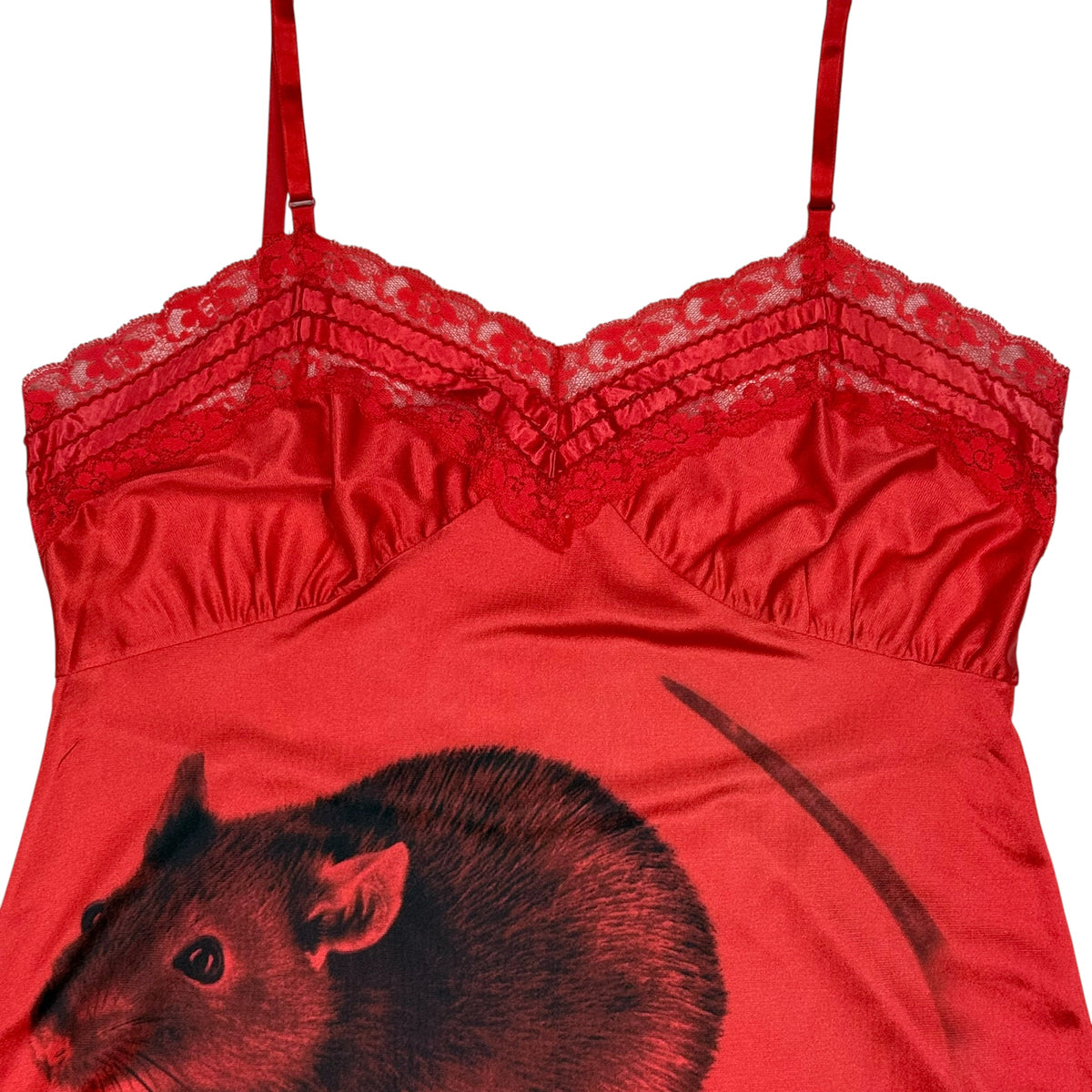 RAT 2 RED LACE DRESS - M