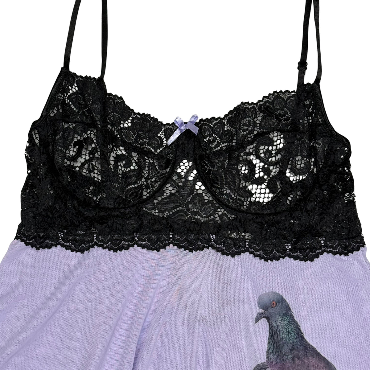 PIGEON LAVENDER RUFFLE BABYDOLL TOP - M/L
