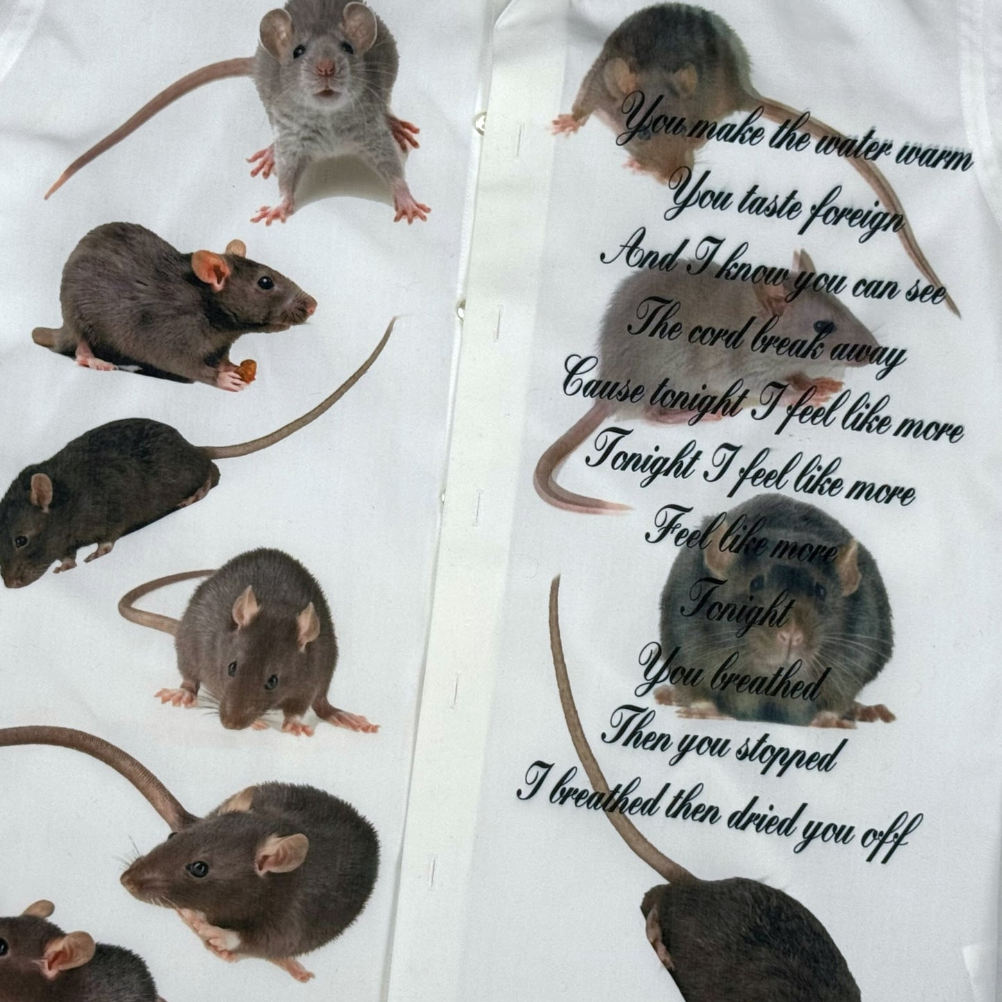 DIGITAL RATS WHITE SHIRT - MENS M