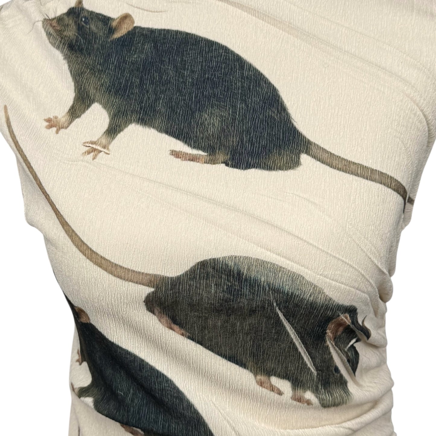 RAT FRIENDS BEIGE TANK - S/M