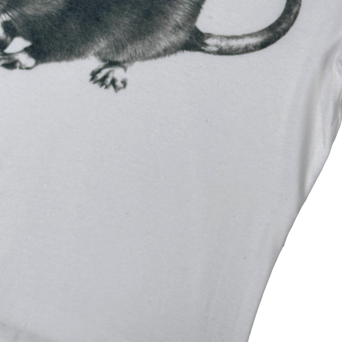 RAT WHITE BABY TEE - L