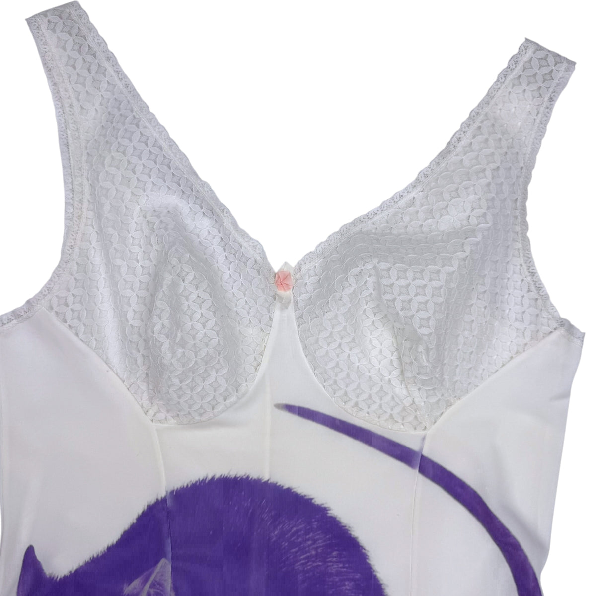 PURPLE BIG RAT WHITE DRESS - S
