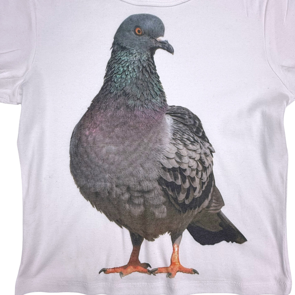 PIGEON WHITE BABY TEE - L