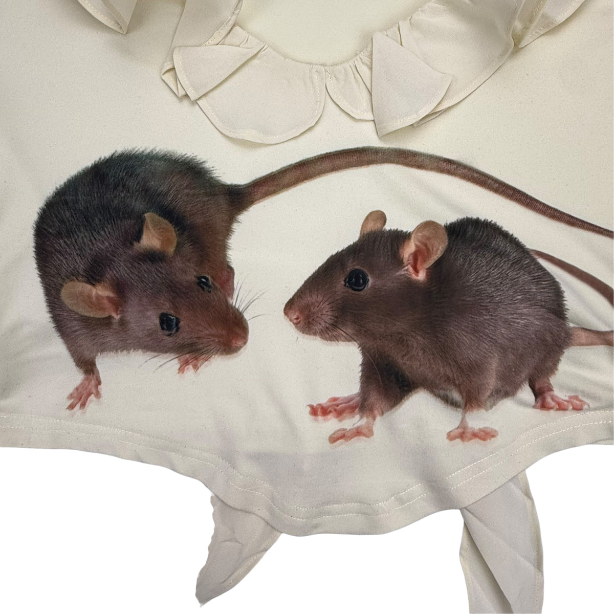 RAT FRIENDS RUFFLE LONG SLEEVE - L