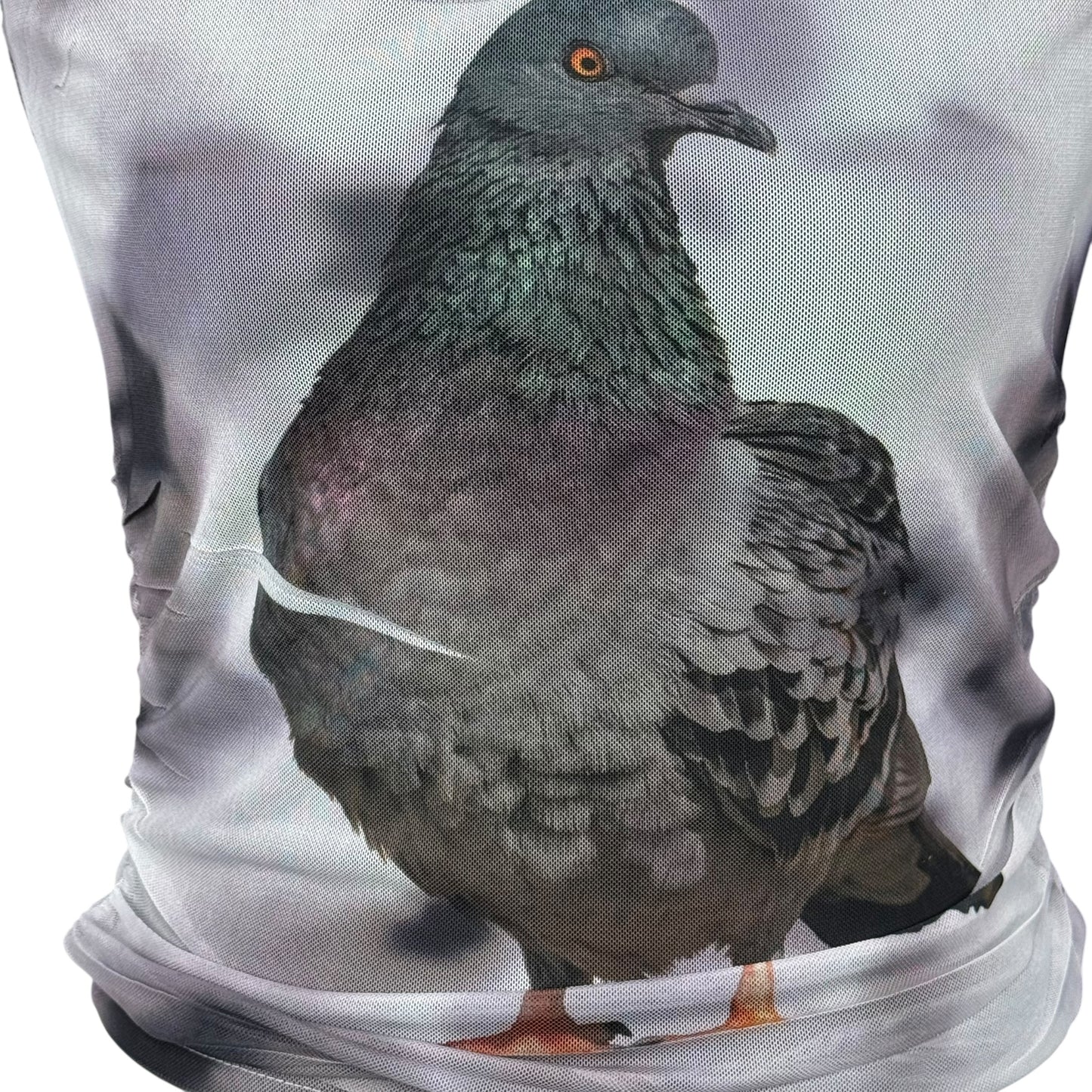 PIGEON GRAY MESH LONG SLEEVE - M