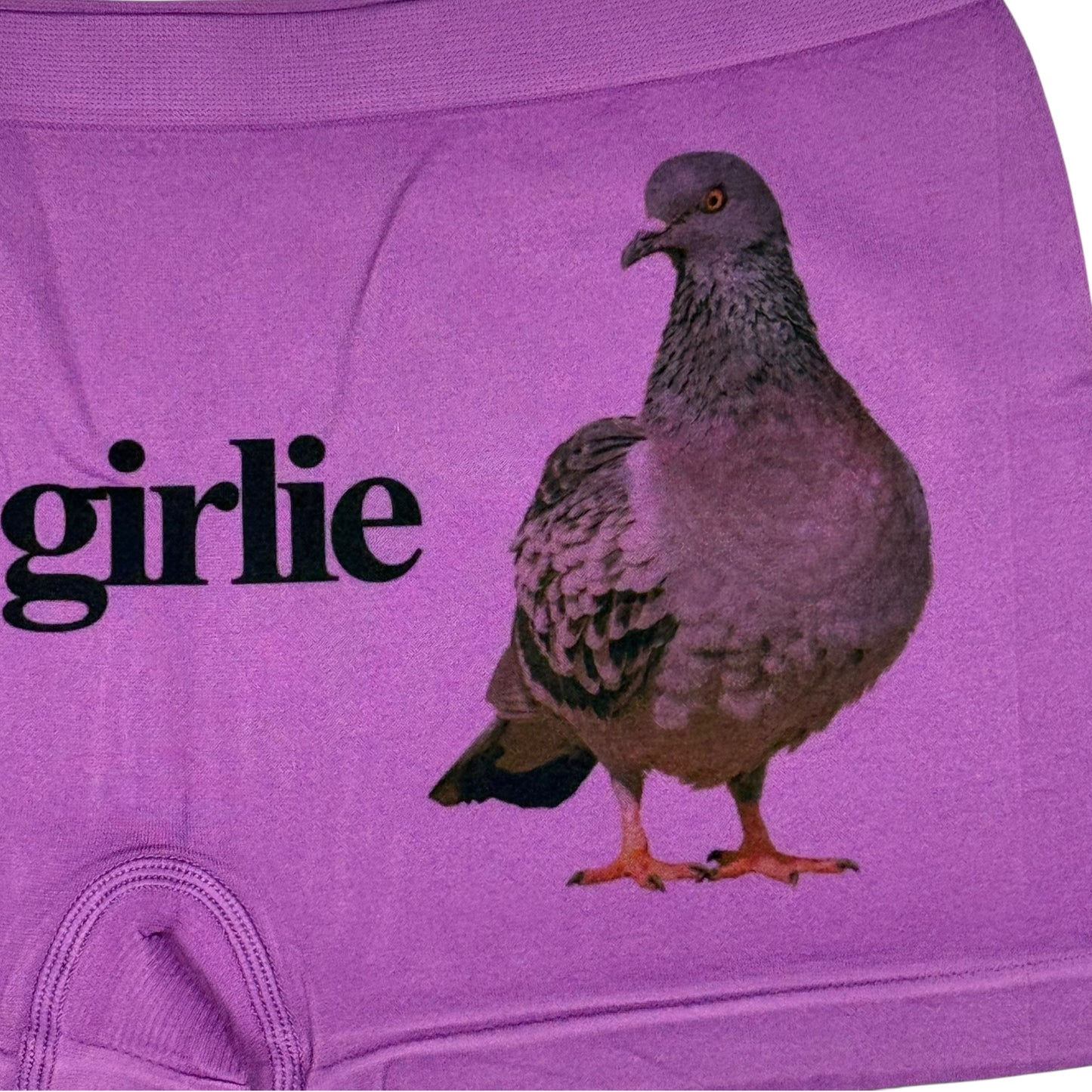 PIGEON GIRLIE PURPLE BOYSHORT UNDIES - M