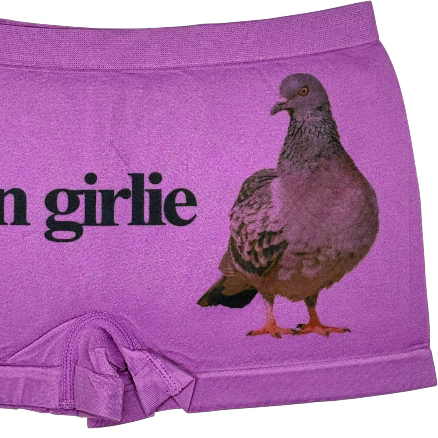 PIGEON GIRLIE PURPLE BOYSHORT UNDIES - S