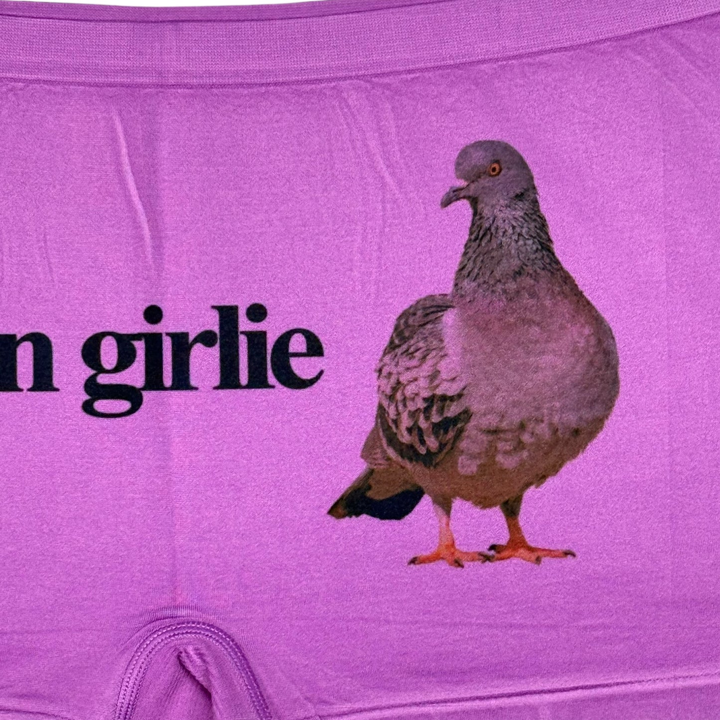 PIGEON GIRLIE PURPLE BOYSHORT UNDIES - 2XL