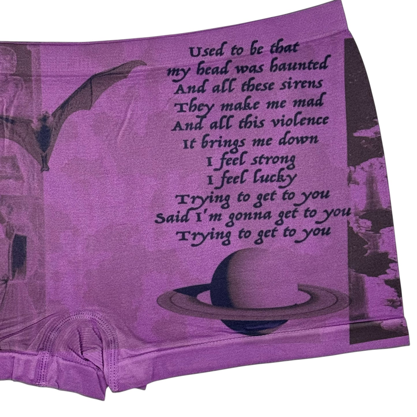 SIRENS PURPLE BOYSHORT UNDIES - XL
