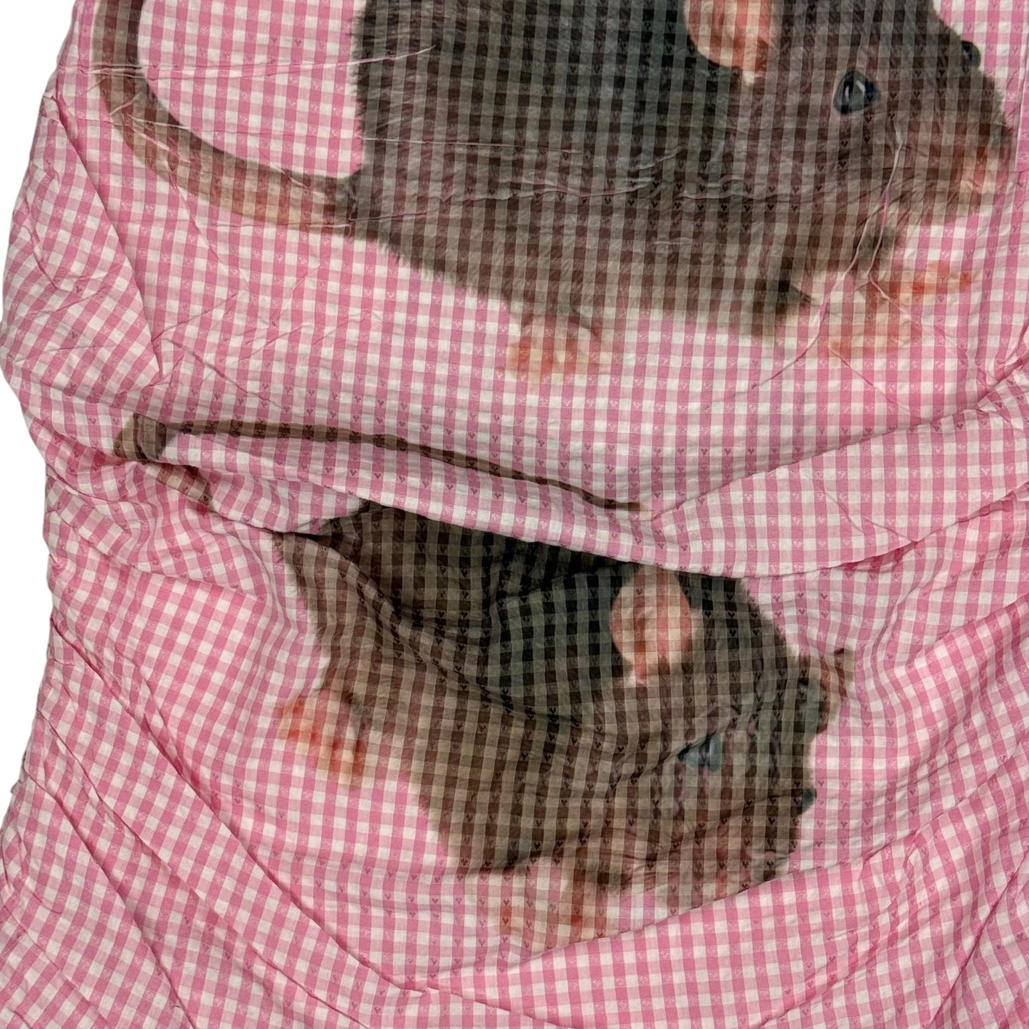 PINK GINGHAM RAT DRESS - XL