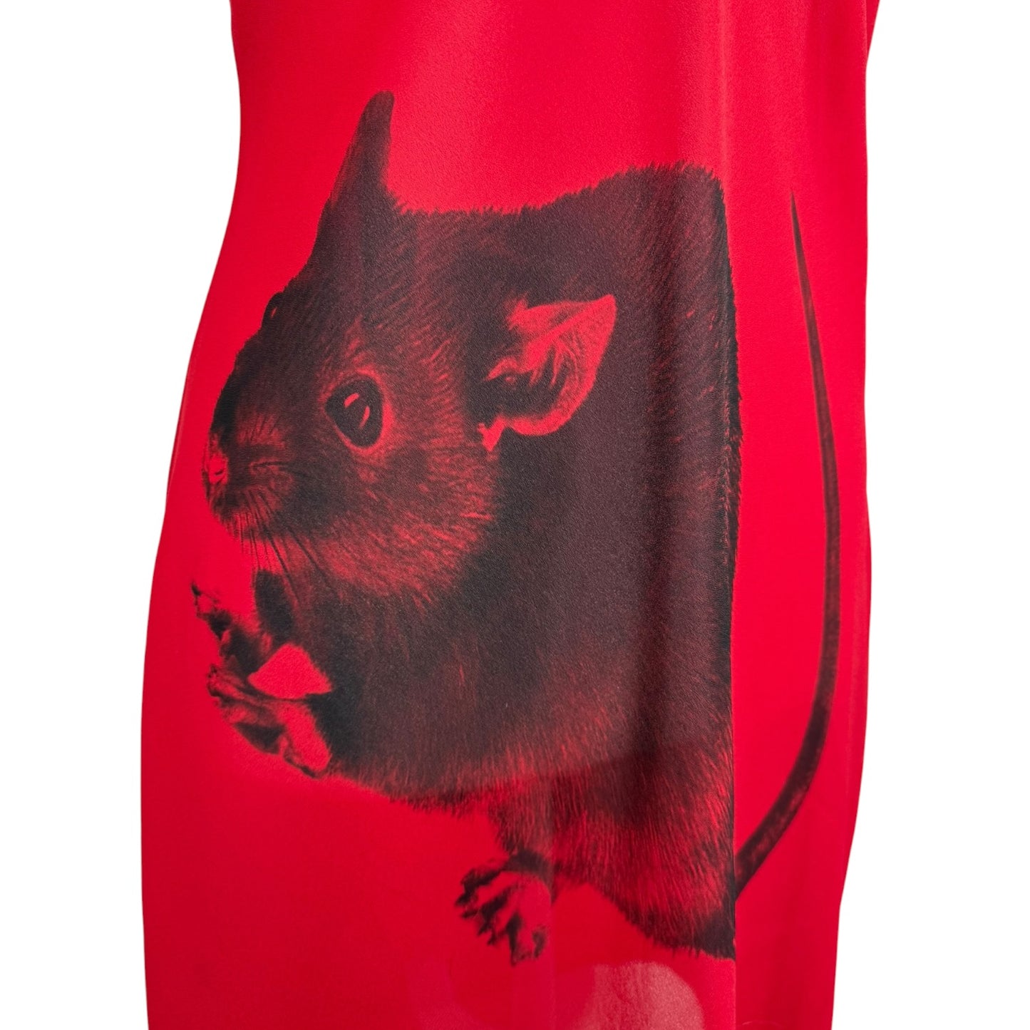 BIG RAT RED SLIP DRESS - L