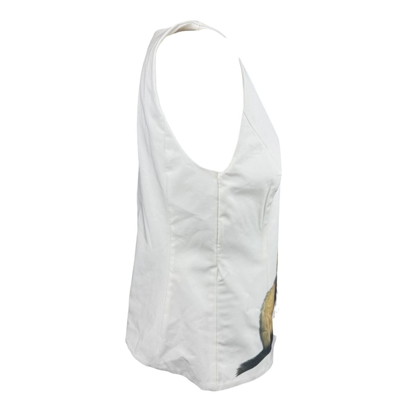 FERRETITA WHITE VEST - L