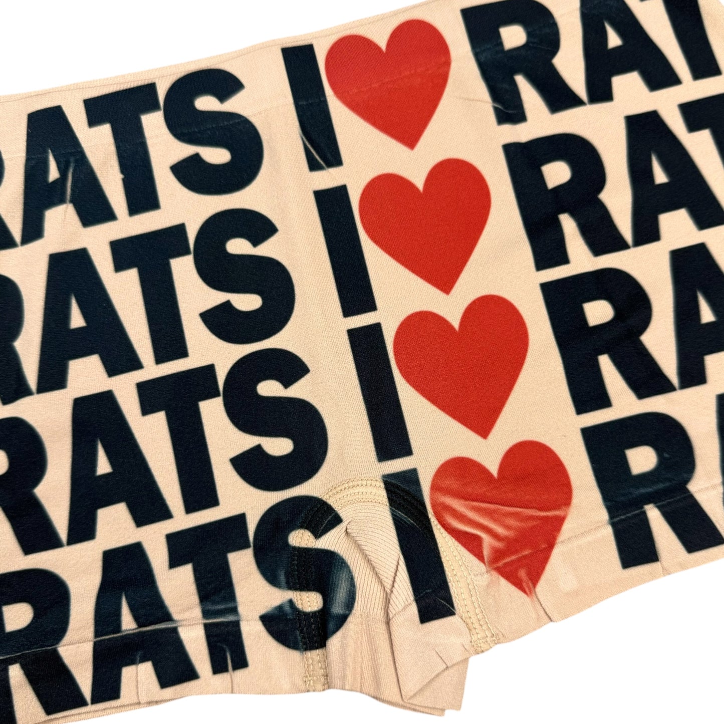 I <3 RATS NUDE BOYSHORT UNDIES - S