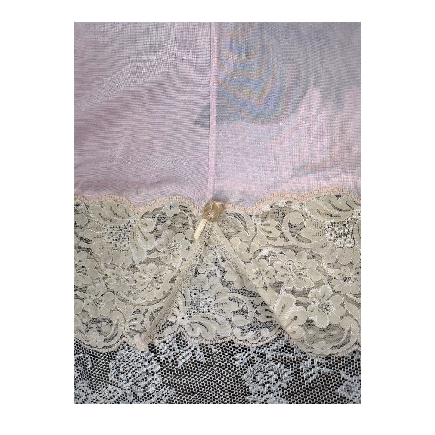 BIG PIGEON PINK LACE SLIP DRESS - M