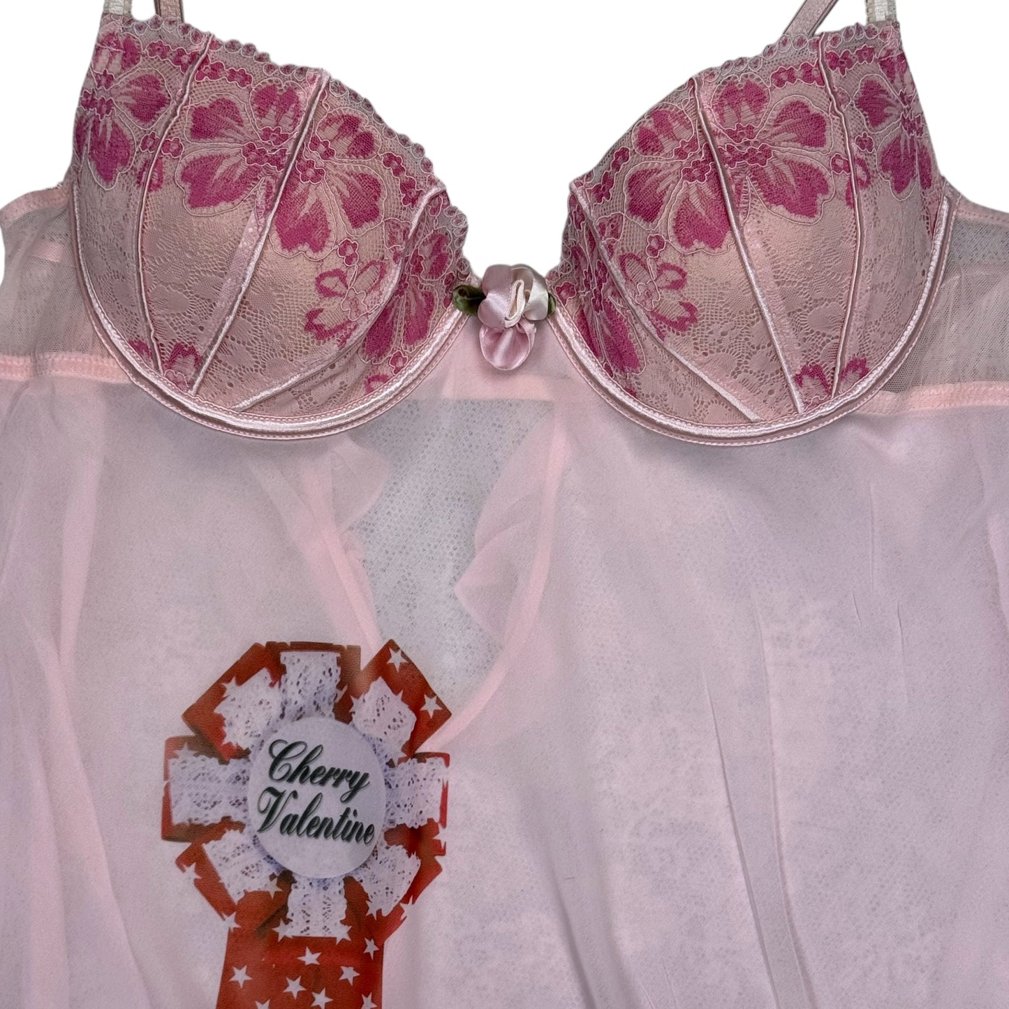 AWARD RIBBON PINK BABYDOLL DRESS - XL