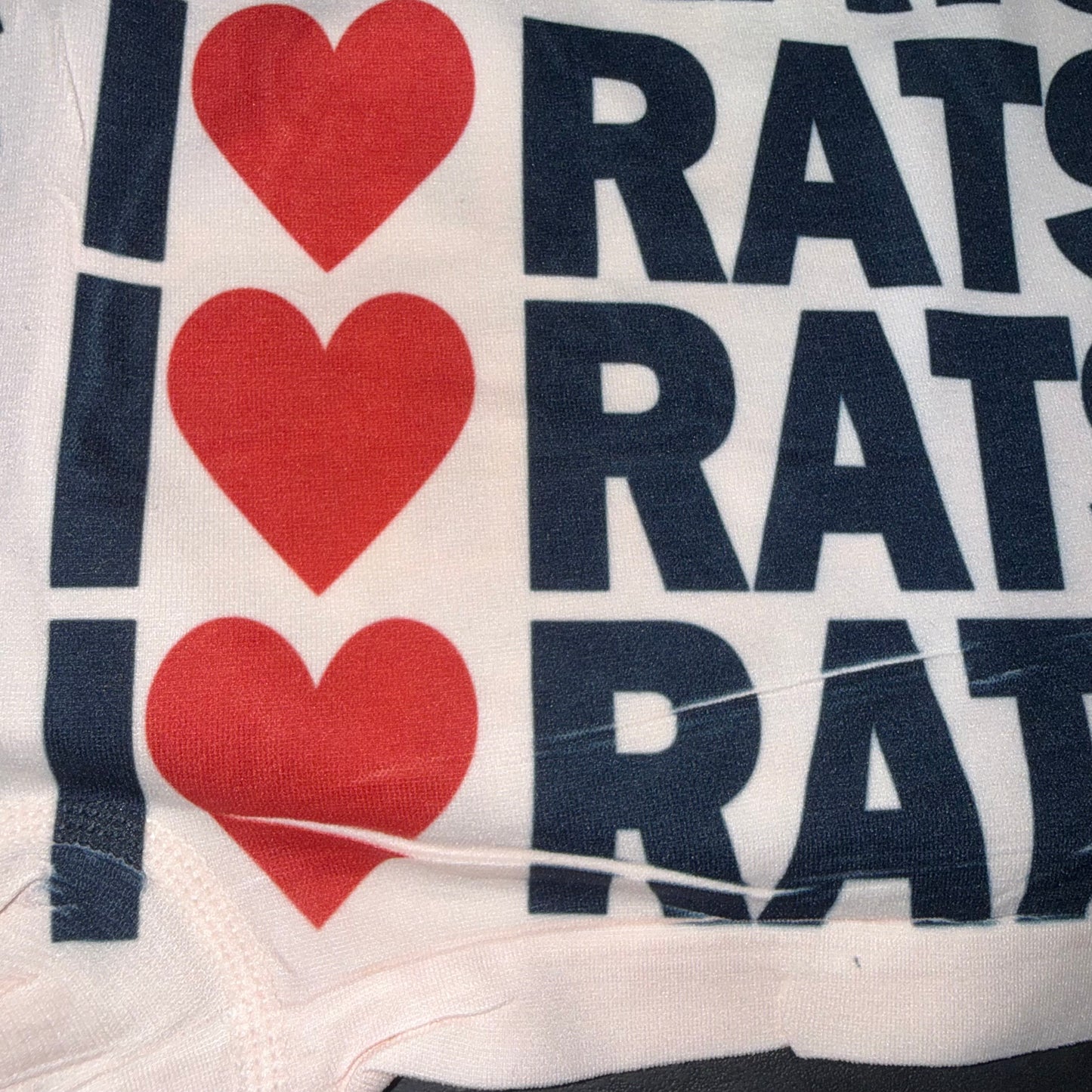 I <3 RATS PEACH BOYSHORT UNDIES