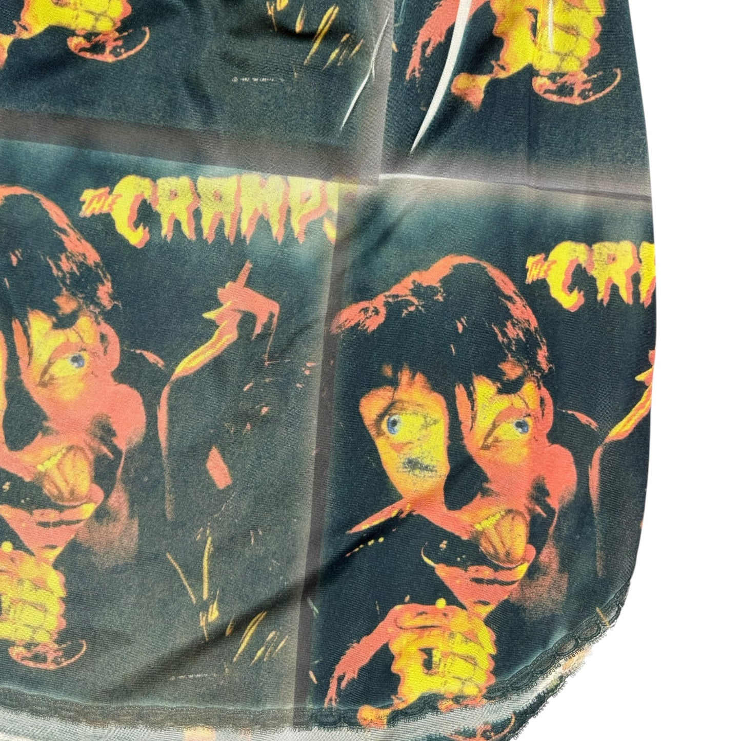 CRAMPS EYEBALL LACE SKIRT - S