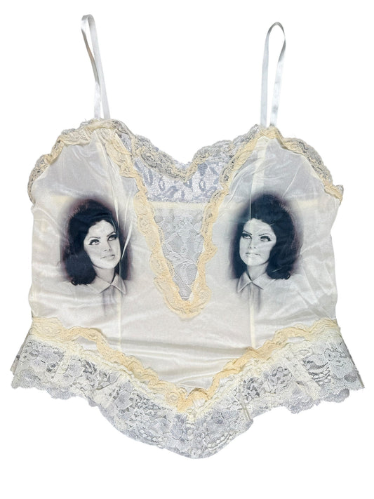 PRISCILLA 2 LACE TANK  - M