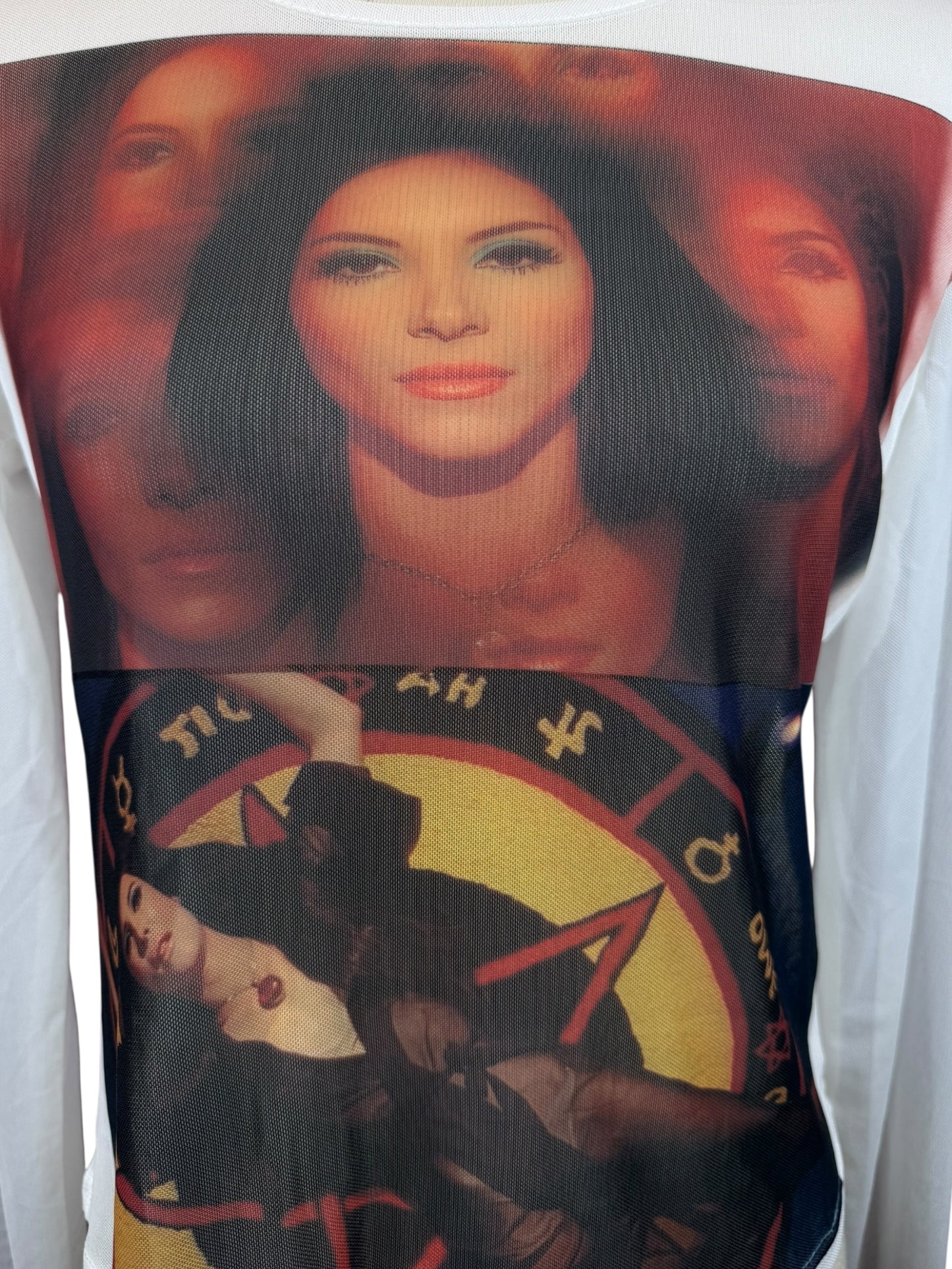 LOVE WITCH MESH WHITE TOP 1 - L/XL