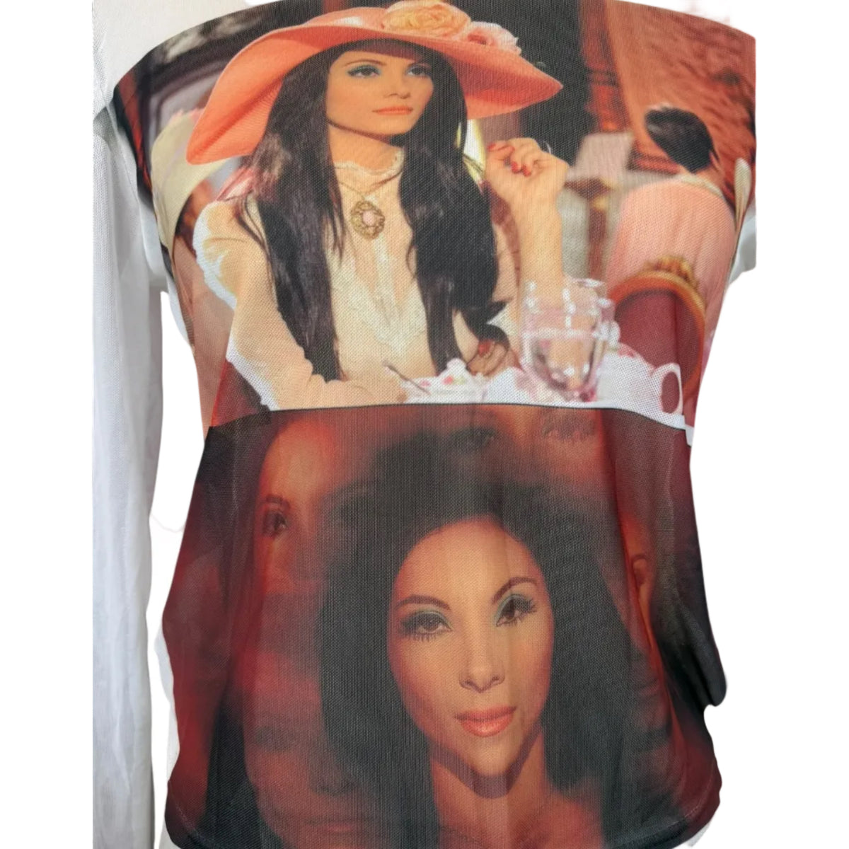 LOVE WITCH MESH WHITE TOP 1 - M/L