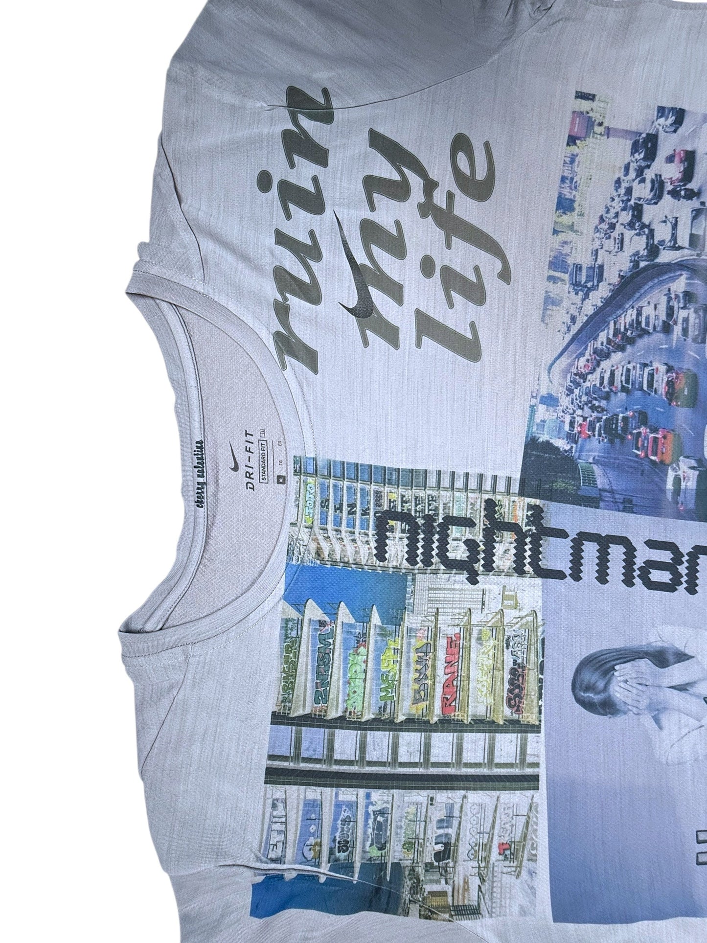 CORPORATE GREED GRAY TEE - XL/2X