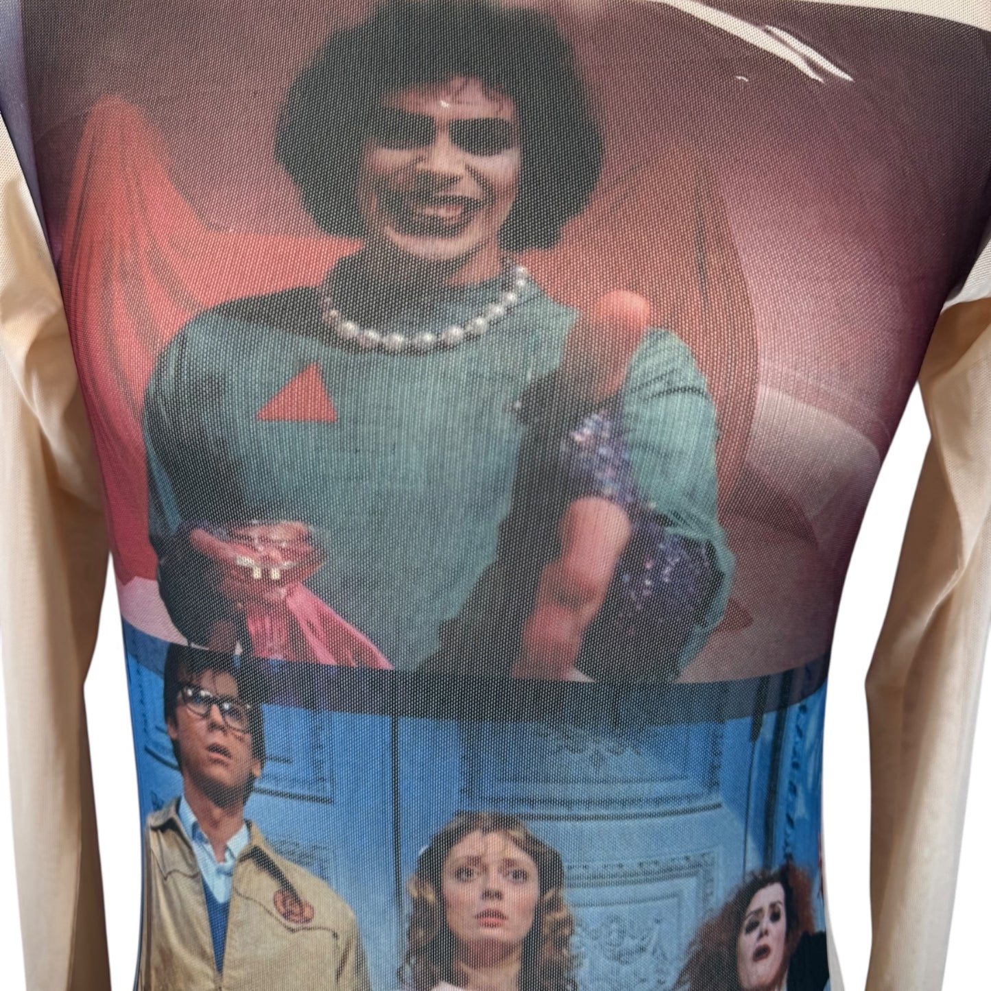 ROCKY HORROR/LOVE WITCH TAN MESH SAMPLE - M/L