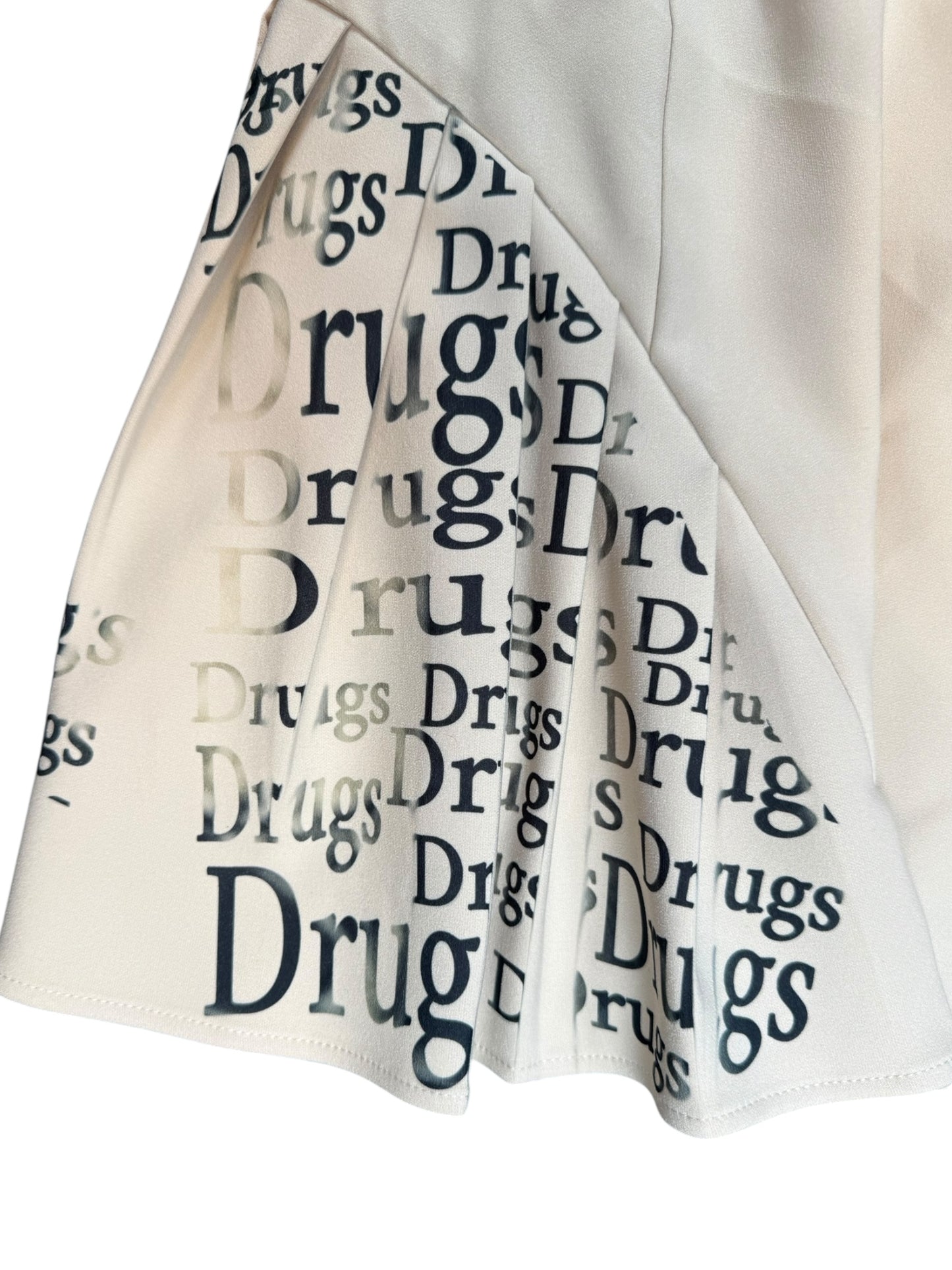 SEX DRUGS ROCK N ROLL PLEATED DRESS - XS/S