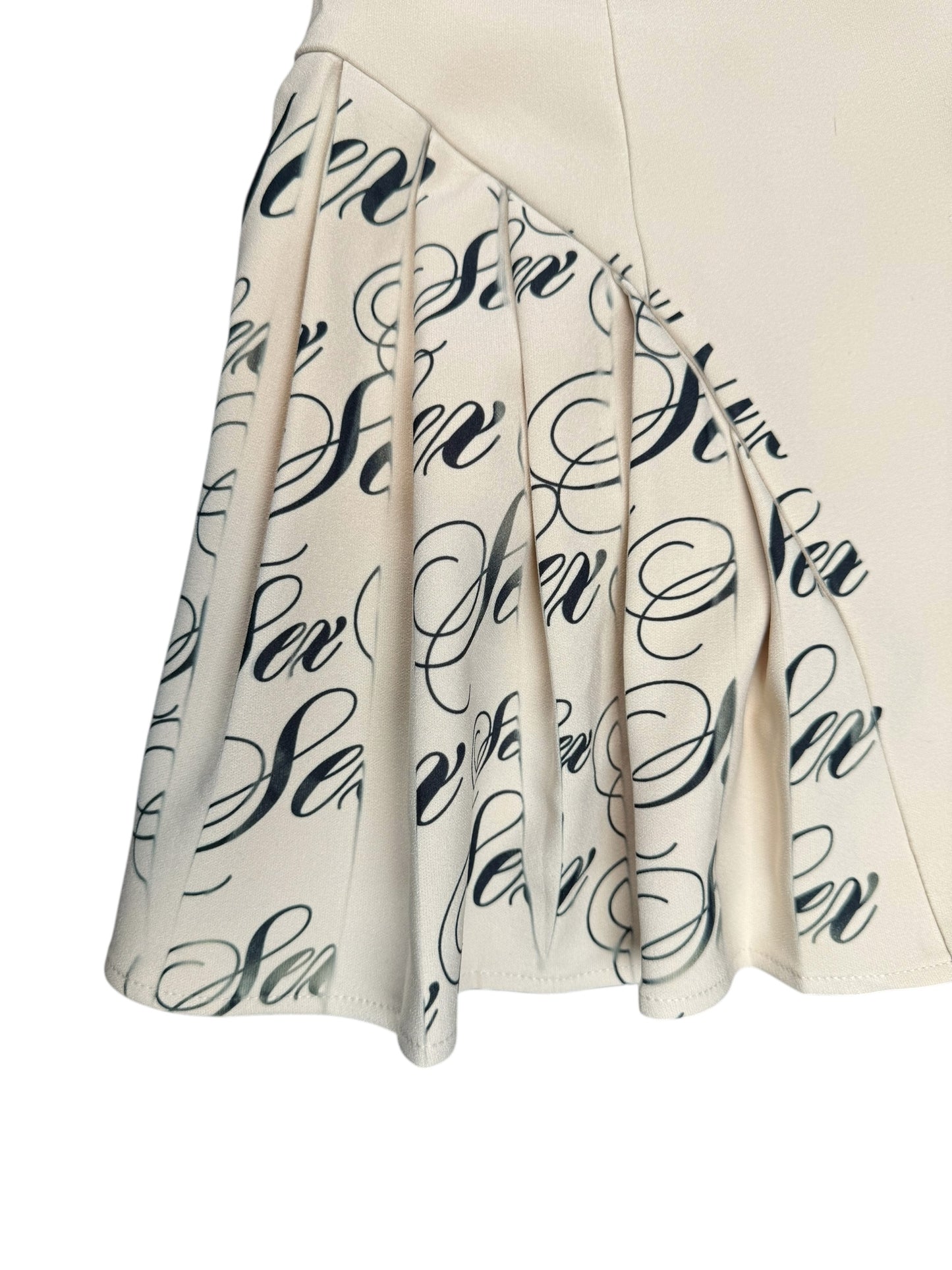 SEX DRUGS ROCK N ROLL PLEATED DRESS - XS/S
