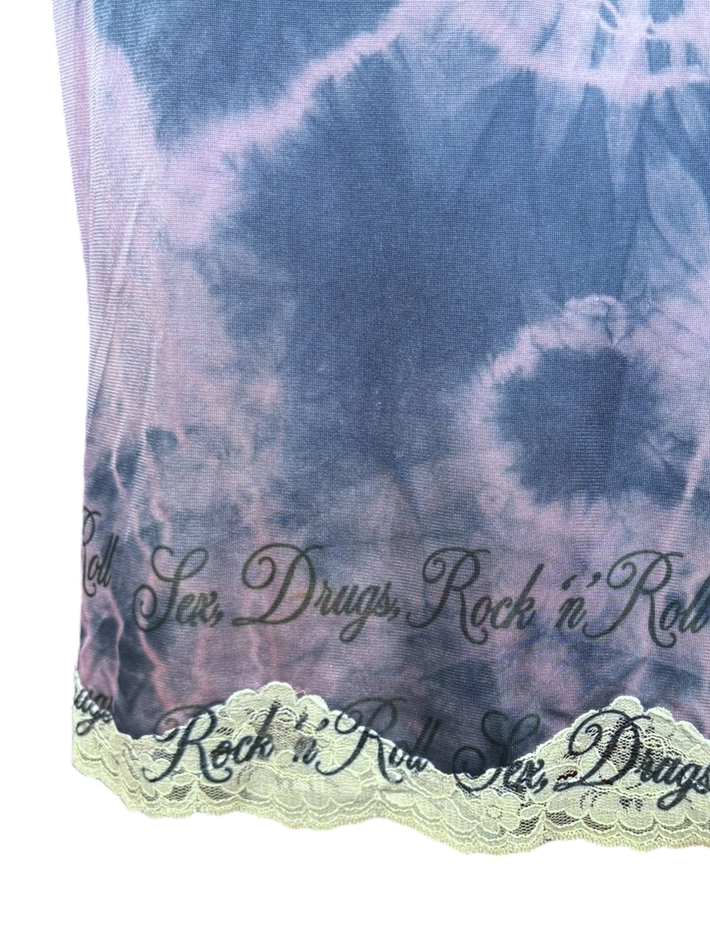 SEX DRUGS ROCK N ROLL PURPLE DRESS - M/L