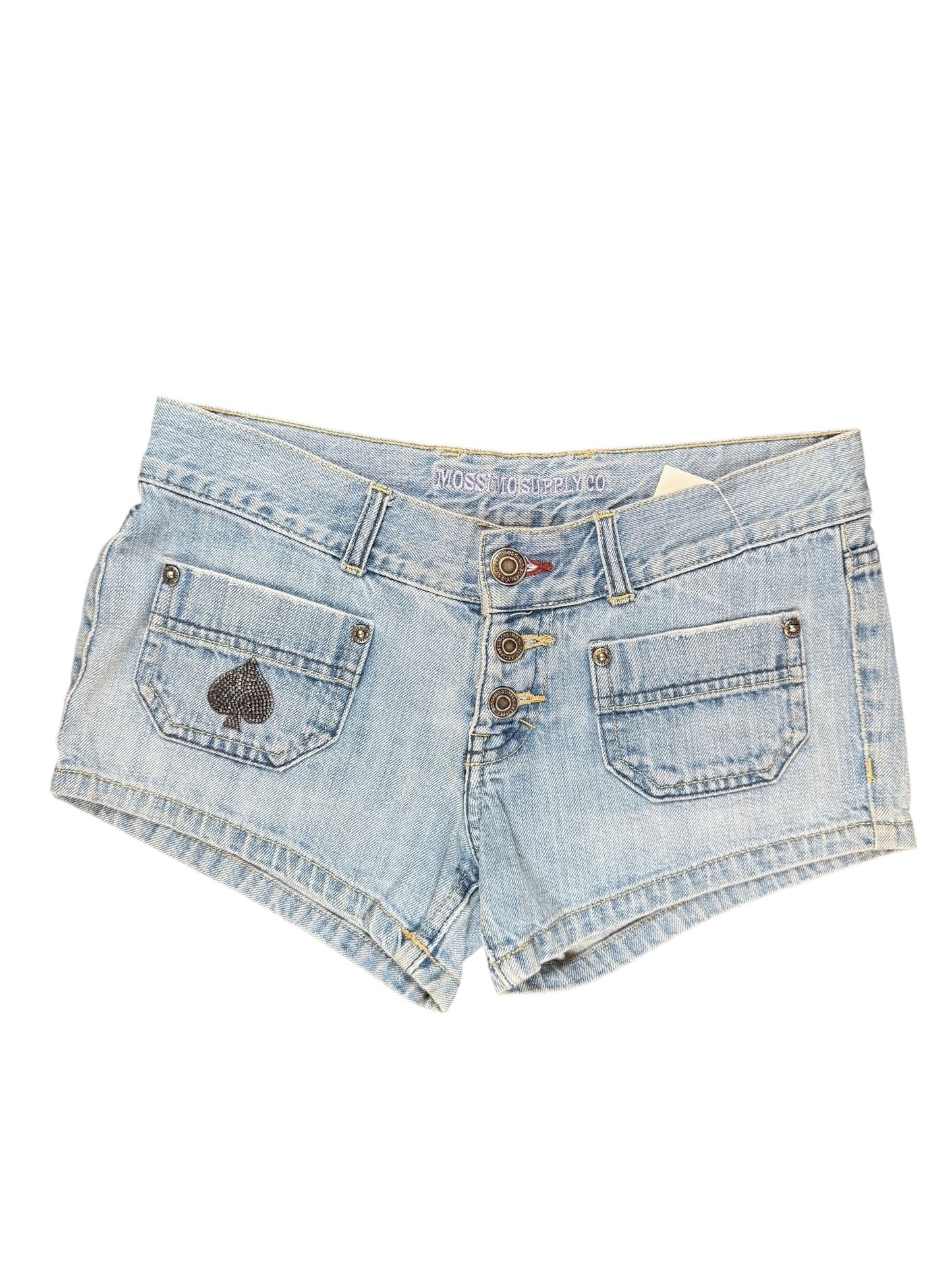 HELLOWEEN DENIM MINI SHORTS - XS/S