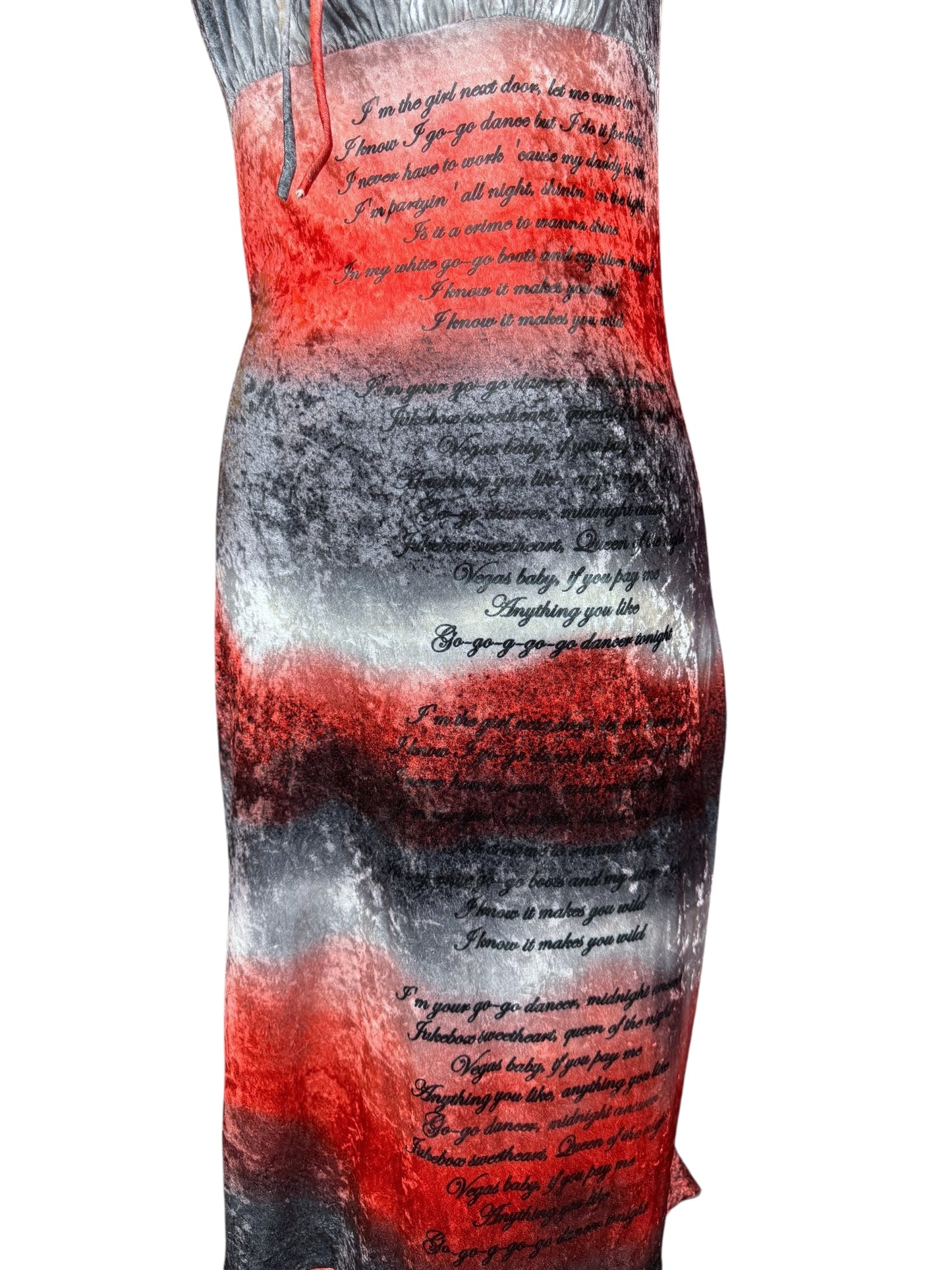 GOGO DANCER VELVET DRESS - M