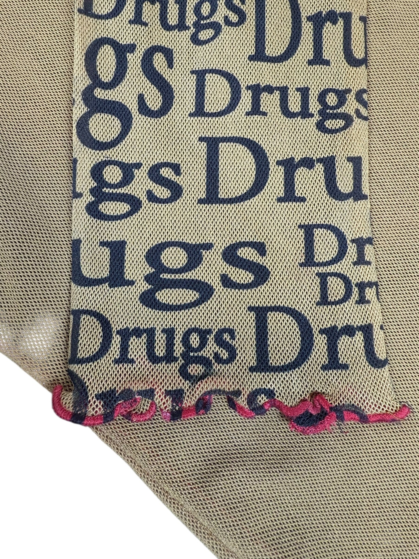 SEX DRUGS ARMY MESH TOP - L