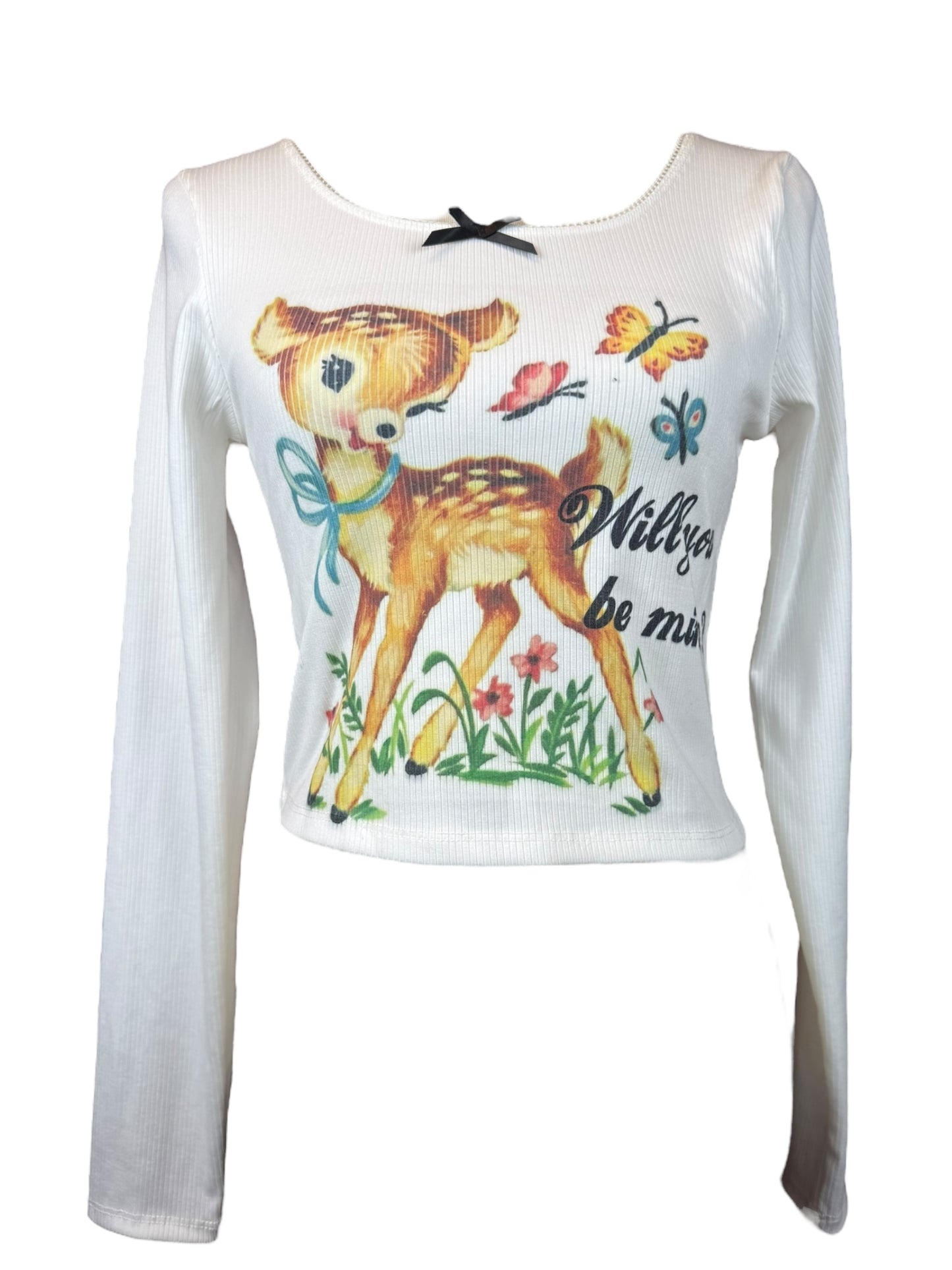 WILL YOU BE MINE? LONG SLEEVE TOP - S/M