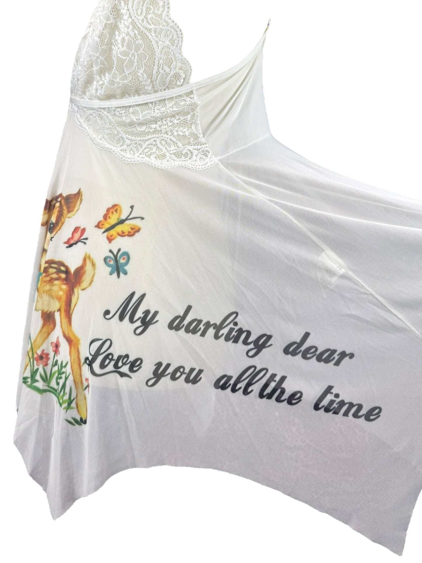 EARTH ANGEL WHITE TOP - S