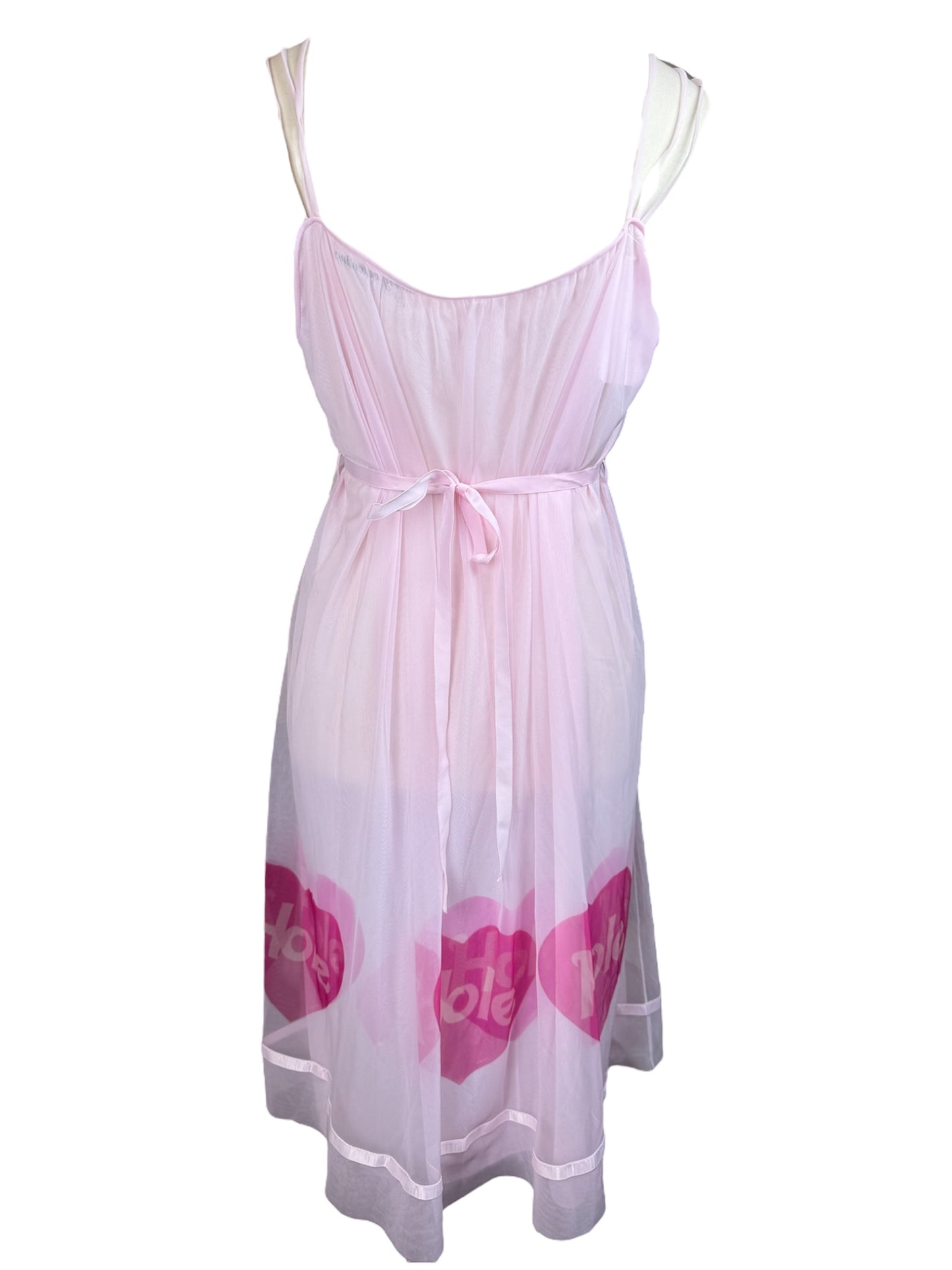 Hole Pink 60s Dress - XL