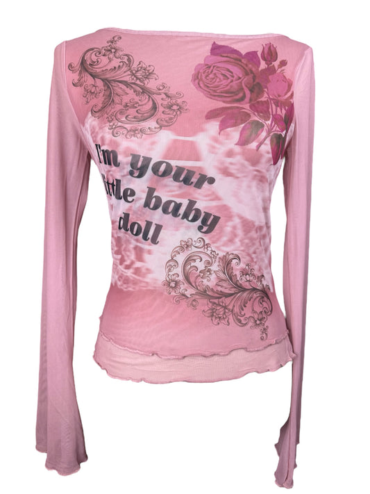 Little Baby Doll Mesh Long Sleeve - S