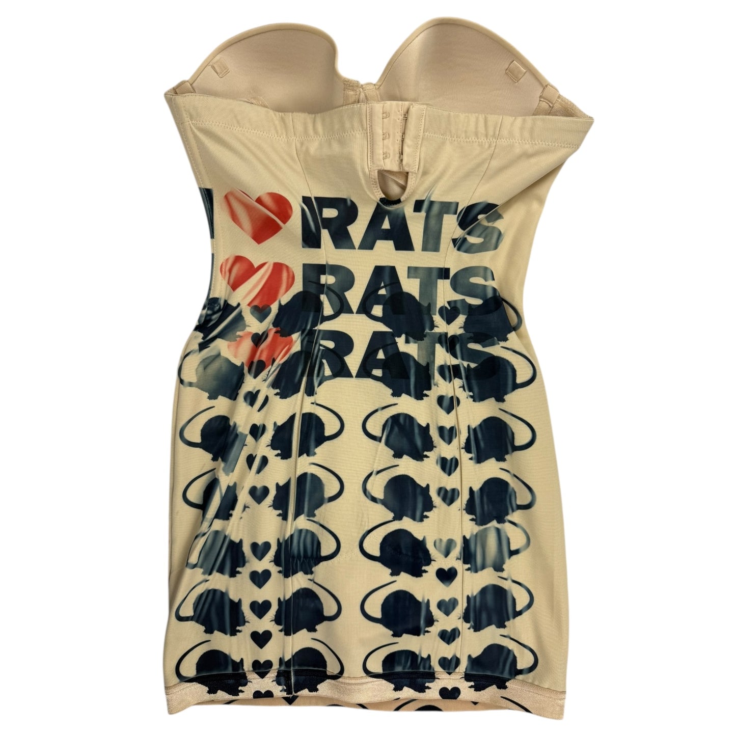 PUNK RAT BODYCON TUBE DRESS - S