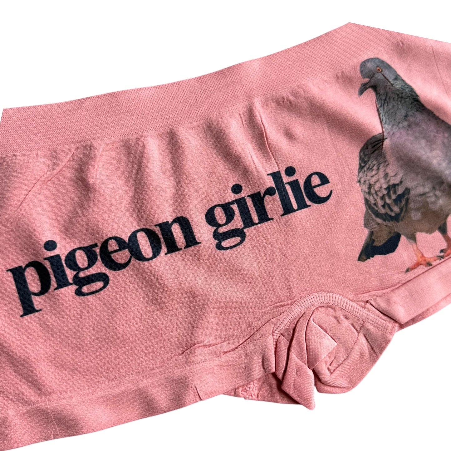 PIGEON GIRLIE CORAL BOY SHORT UNDIES SAMPLE - L