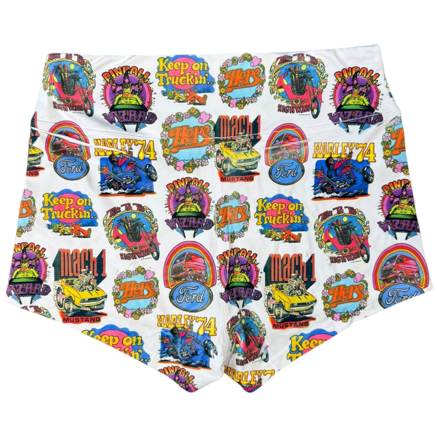 IRON ON YOGA SHORTS SAMPLE - XS