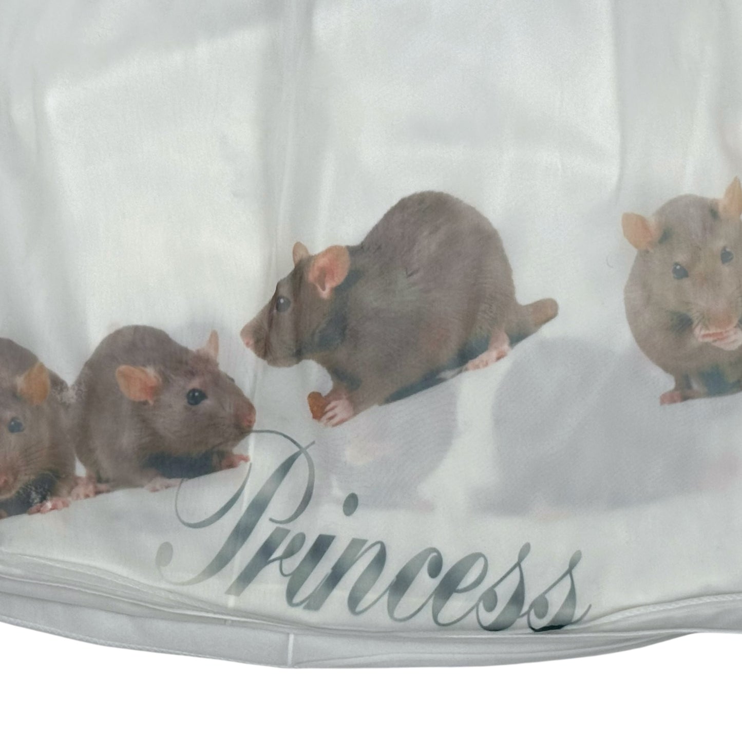 RAT PRINCESS NIGHTIE WHITE SAMPLE - M